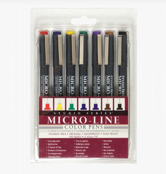 Studio Series Color Micro-Line Pen Set (Set of 7)